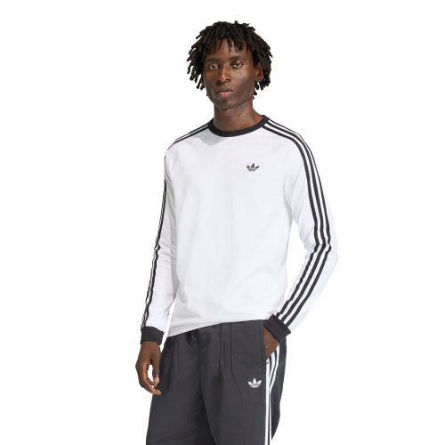 ADIDAS ADIDAS 3-Stripe Long Sleeve T-Shirt - White