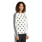 ADIDAS ADIDAS Polka Dot Slim Long Sleeve Top - Off-white