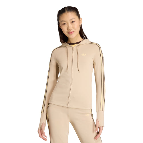ADIDAS ADIDAS Hooded Zipper Jacket - Stone Khaki