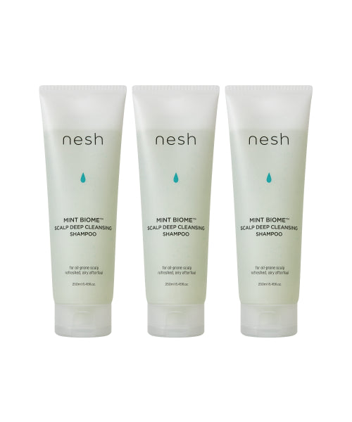 NESH [3-piece set] Mint Biome Scalp Deep Cleansing Shampoo 250ml x 3
