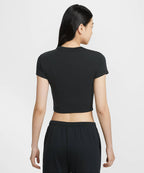 NIKE Nike T-Shirt Crop Black:White
