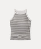 MIXXO MIXXO Halter Neck Sleeveless T-Shirt (Cream, Size S)