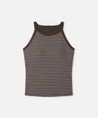 MIXXO MIXXO Halter Neck Sleeveless T-Shirt (Cream, Size S)