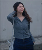 MIXXO MIXXO T-Shirt Button Ribbed Cardigan