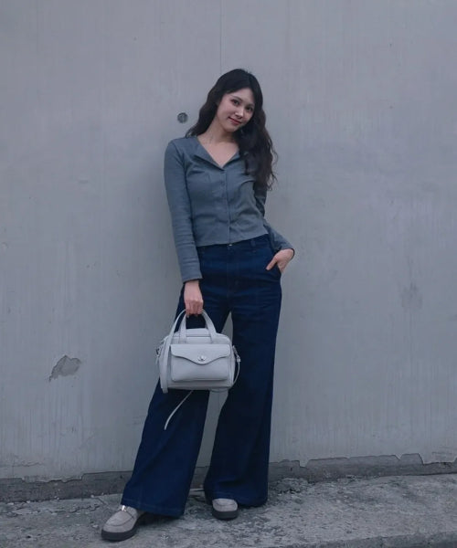MIXXO MIXXO T-Shirt Button Ribbed Cardigan
