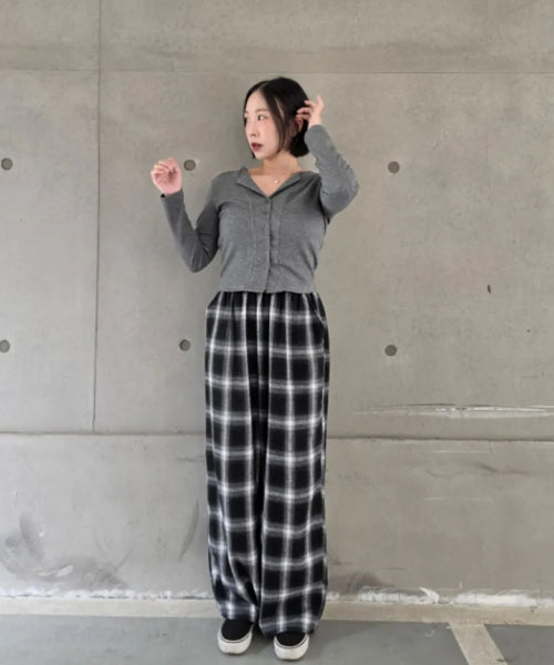 MIXXO MIXXO T-Shirt Button Ribbed Cardigan