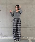 MIXXO MIXXO T-Shirt Button Ribbed Cardigan