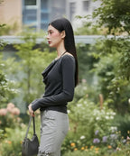 MIXXO MIXXO Cowl Neck Layered Pullover - Size S