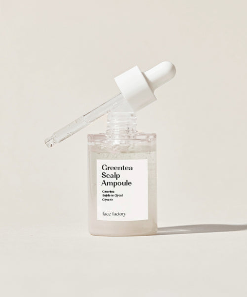 FACE FACTORY Green tea water scalp ampoule relieves hair loss symptoms, soothes the scalp and provides nutrition