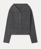MIXXO MIXXO Cardigan Collar Semi-Crop
