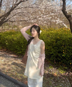 MIXXO MIXXO V-neck Layered Dress C