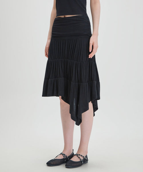 MIXXO MIXXO Skirt Folded Banding Tiered