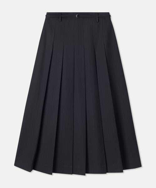 MIXXO MIXXO Pleated Long Skirt C