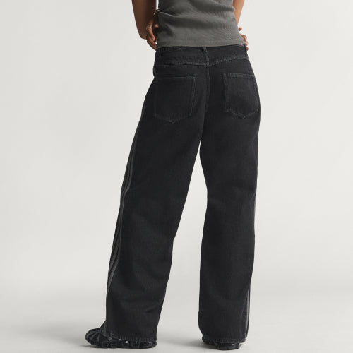 ADIDAS ADIDAS Firebird Track Pants Denim - Black