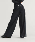 ADIDAS ADIDAS Firebird Denim Track Pants - Black