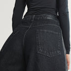 ADIDAS ADIDAS Firebird Denim Track Pants - Black