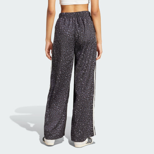 ADIDAS ADIDAS Wide Leg Satin Pants - Leopard:Charcoal