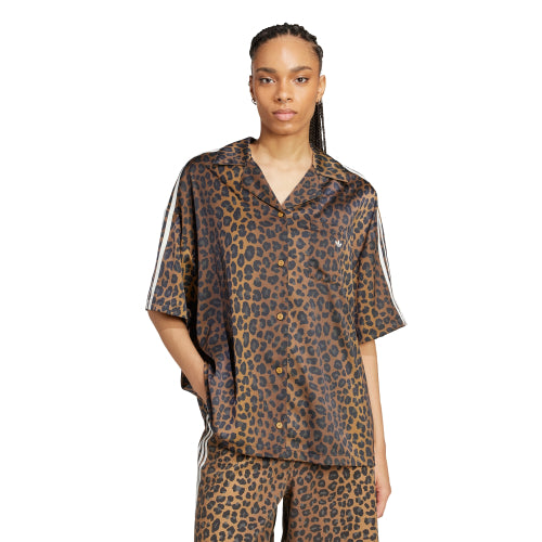 ADIDAS ADIDAS Satin Shirt Leopard:Brown