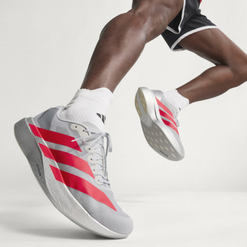 ADIDAS ADIDAS Adizero EVO SL M - Silver Metallic: Lucid Red