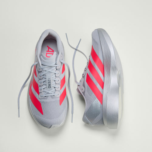 ADIDAS ADIDAS Adizero EVO SL M - Silver Metallic: Lucid Red