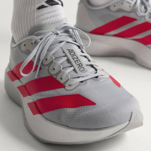 ADIDAS ADIDAS Adizero EVO SL M - Silver Metallic: Lucid Red