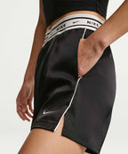 NIKE NIKE Sportswear Loose Fit Mid-Rise Satin Shorts - Black