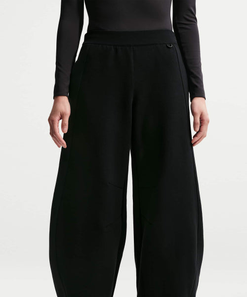 NIKE NIKE Pants High Waist Wide Leg - Black: Dark Smoke Gray