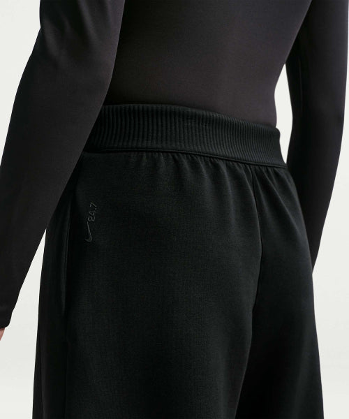 NIKE NIKE Pants High Waist Wide Leg - Black: Dark Smoke Gray