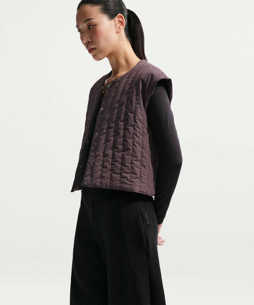 NIKE NIKE Pants High Waist Wide Leg - Black: Dark Smoke Gray