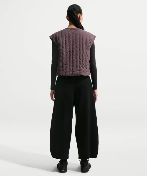 NIKE NIKE Pants High Waist Wide Leg - Black: Dark Smoke Gray