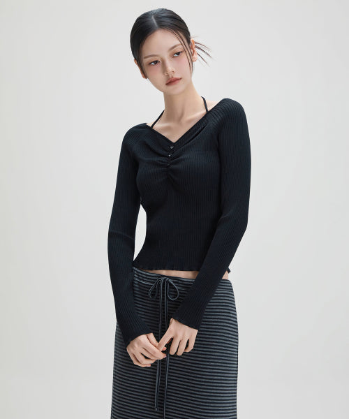 MIXXO MIXXO Shirring Point Pullover Women