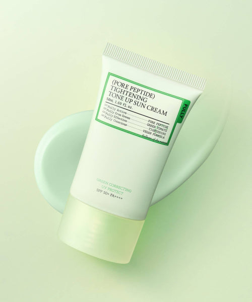 FULLY FULLY Rice Cera Sun Cream & Pore Peptide Tightening Tone Up Sun Cream (50ml SPF 50 PA+++ Green)