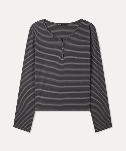 MIXXO MIXXO T-Shirt Button-up Striped