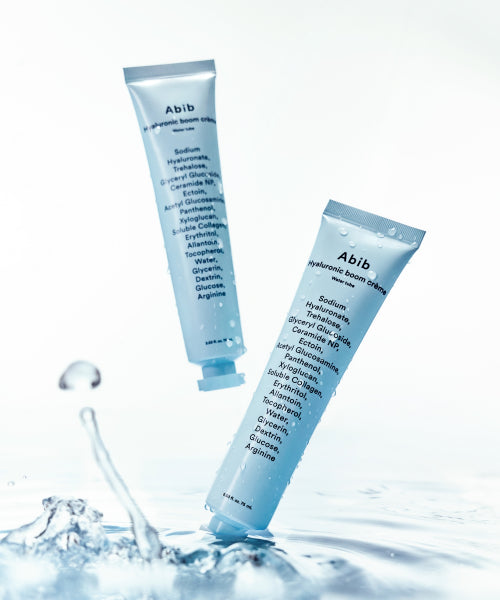 Abib Hyaluronic Boom Cream Water Tube 75ml (+2 Hyaluronic Hyaluronic Sticker Packs)