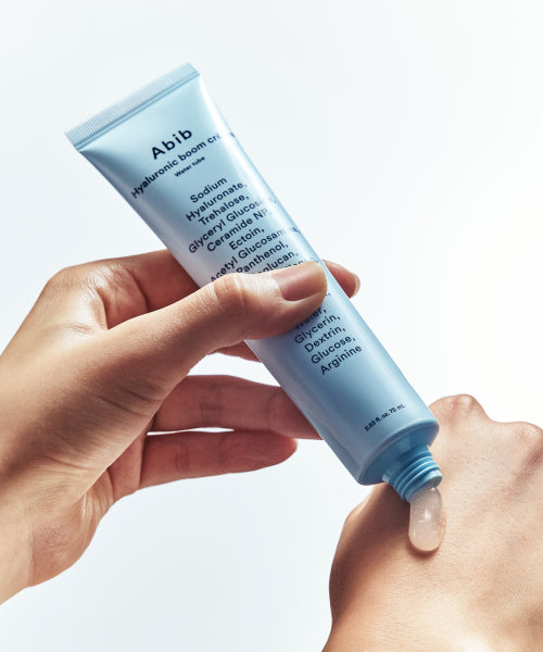 Abib Hyaluronic Boom Cream Water Tube 75ml (+2 Hyaluronic Hyaluronic Sticker Packs)