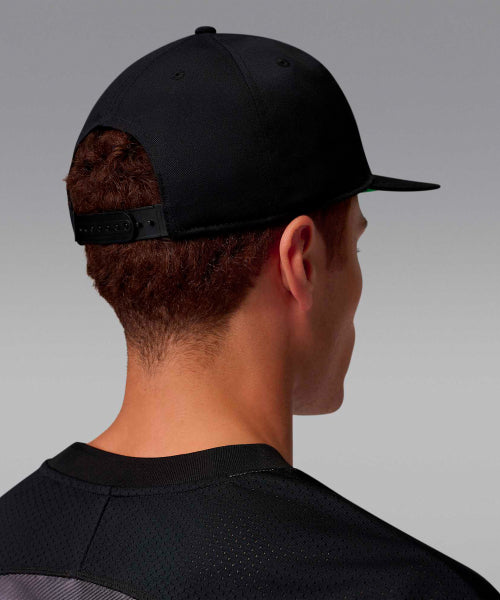NIKE Nike Jordan Pro Unstructured Flat Bill Hat - Black:Kelly Green:White