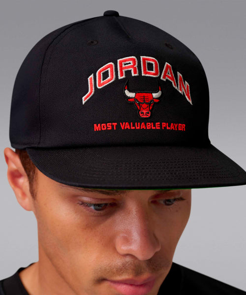NIKE Nike Jordan Pro Unstructured Flat Bill Hat - Black:Kelly Green:White