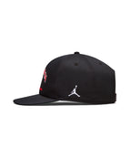 NIKE Nike Jordan Pro Unstructured Flat Bill Hat - Black:Kelly Green:White