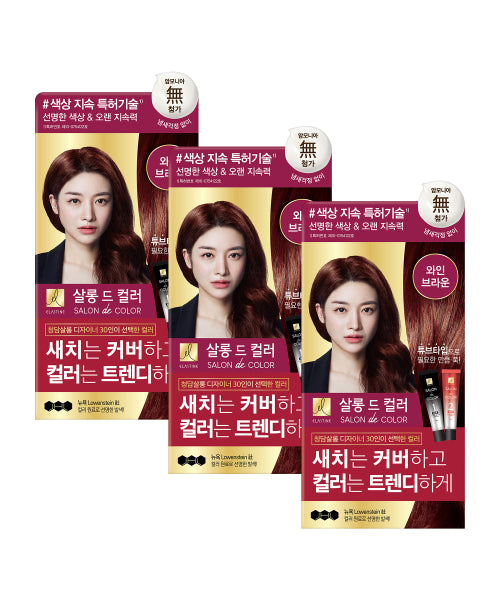 ELASTINE [Select option] Salon de Color hair dye 100g x 3