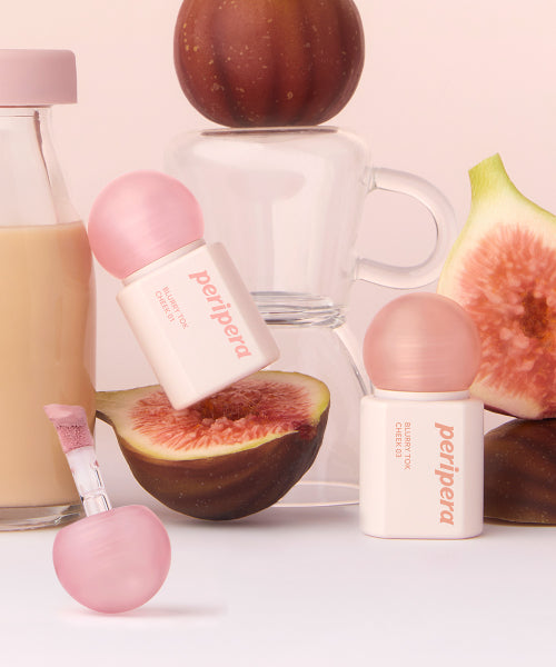 peripera peripera Blurry Talk Cheek Mini Heart Puff Set