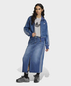 ADIDAS ADIDAS 3-Stripe Pencil Denim Skirt - Medium Vintage Denim