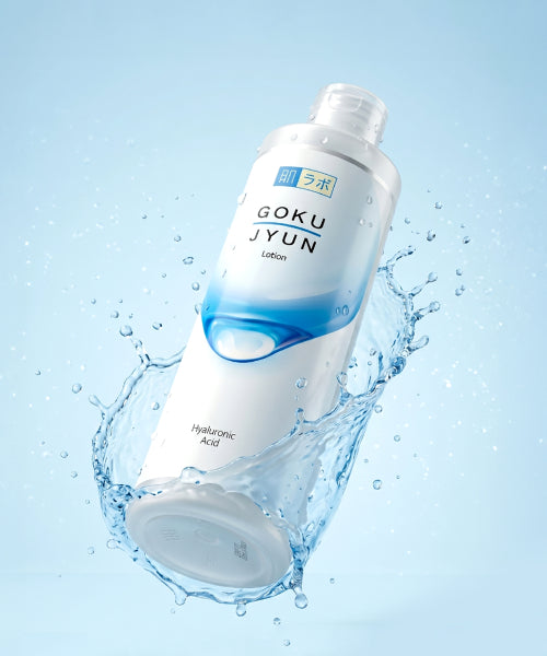HADALABO [2Pack] Hyaluronic Acid Gokujyun Large Capacity Lotion 300ml (+ Free Water Bbang Stress Ball)
