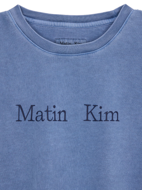 MATIN KIM MATIN KIM Pigment Logo Crop Top