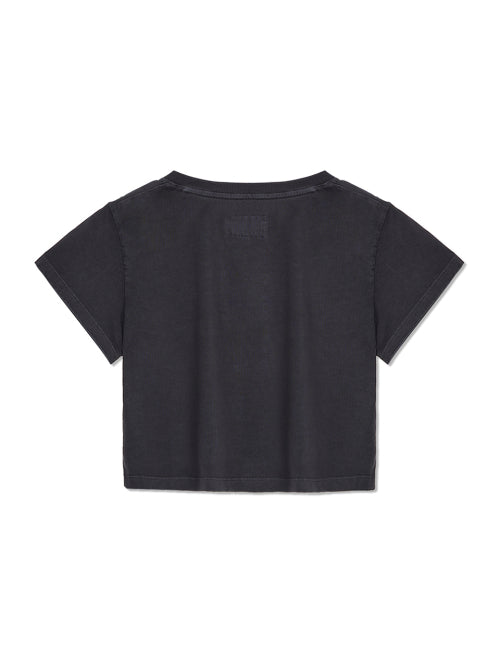MATIN KIM MATIN KIM PIGMENT LOGO CROP TOP