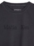 MATIN KIM MATIN KIM PIGMENT LOGO CROP TOP