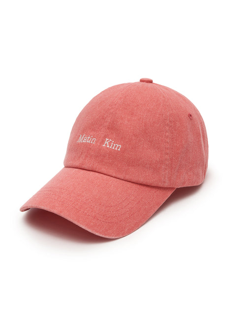 MATIN KIM MATIN KIM Mini Classic Logo Ball Cap in Light Orange