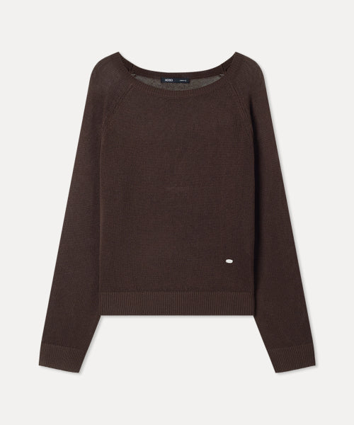 MIXXO MIXXO Knitwear Linen Long-Sleeved Top S