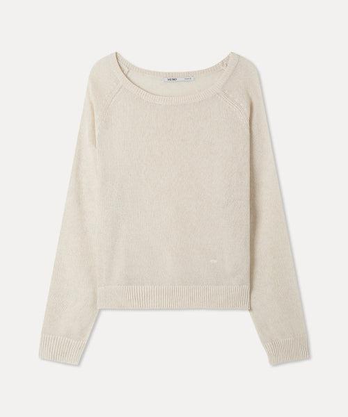 MIXXO MIXXO Knitwear Linen Long-Sleeved Top S