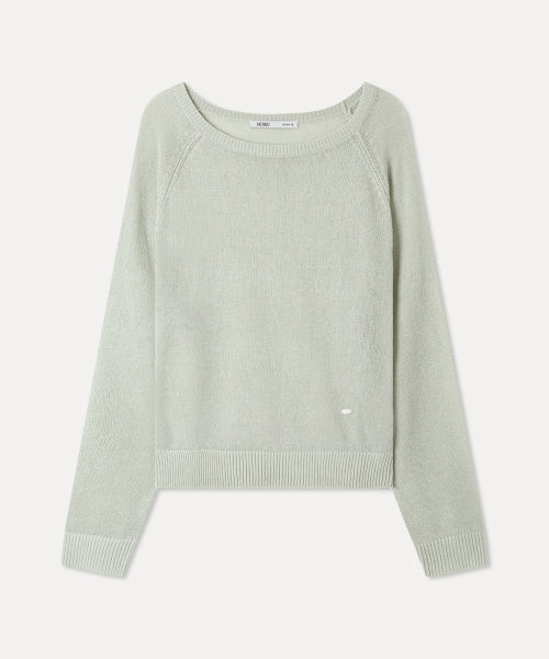 MIXXO MIXXO Knitwear Linen Long-Sleeved Top S
