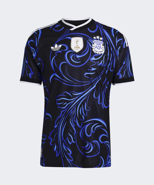 ADIDAS ADIDAS Argentina 26 Away Authentic Jersey - Black: Lucid Blue